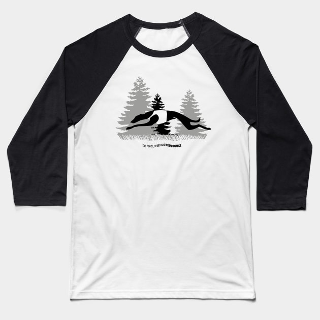 DOG HANDLER T-SHIRT WHITE (LURE COURSING) Baseball T-Shirt by islandb